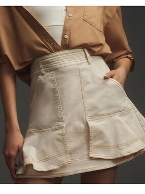 Pilcro Kick Flare Mini Skirt Size 12